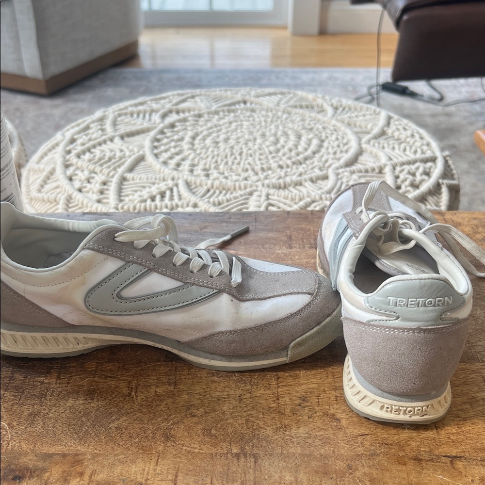 Tretorn White, and Gray Casual Sneakers